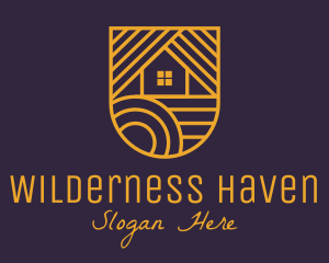 Lodge - Gold Home Realty logo design