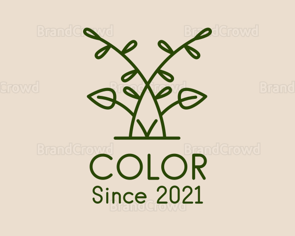 Minimalist Herbal Leaf Logo