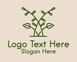 Minimalist Herbal Leaf Logo