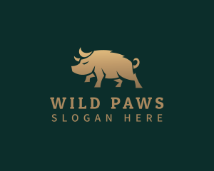 Wild Warthog Animal logo design