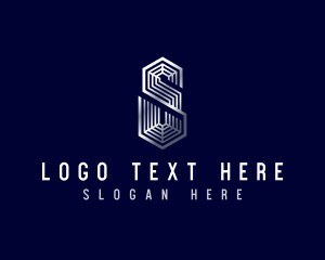 Draftsman - Industrial Metalworks Letter S logo design