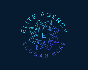 Generic Arrow Agency logo design