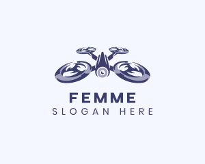 Drone Surveillance Lens logo design