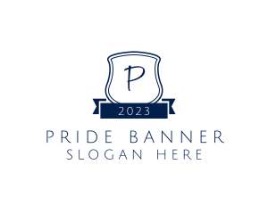 Shield Banner Protection logo design