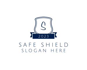 Shield Banner Protection logo design