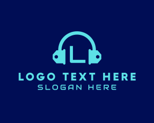 Price Tag - Headphones Price Tag logo design