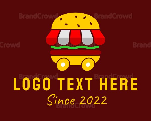 Burger Sandwich Food Stall Logo