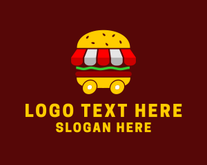 Fast Food - Burger Sandwich Food Stall logo design