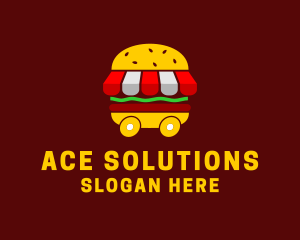 Burger Sandwich Food Stall  Logo