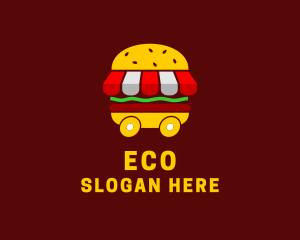 Burger Sandwich Food Stall  Logo