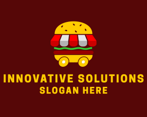 Burger Sandwich Food Stall  Logo