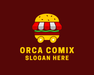 Burger Sandwich Food Stall  Logo