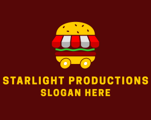 Burger Sandwich Food Stall  Logo