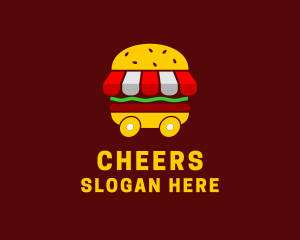 Burger Sandwich Food Stall  Logo