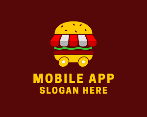 Burger Sandwich Food Stall  Logo