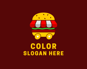 Burger Sandwich Food Stall  logo design