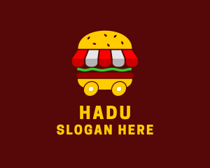 Quick Lunch - Burger Sandwich Food Stall logo design