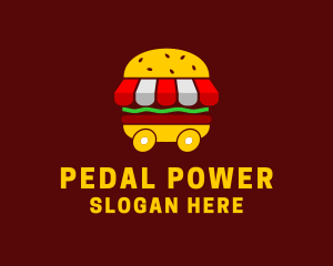 Burger Sandwich Food Stall  logo design