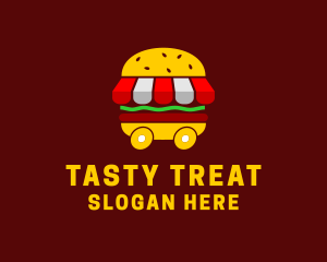 Yummy - Burger Sandwich Food Stall logo design