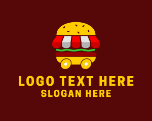 Burger Sandwich Food Stall  Logo