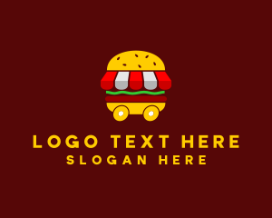 Delicious - Burger Sandwich Food Stall logo design