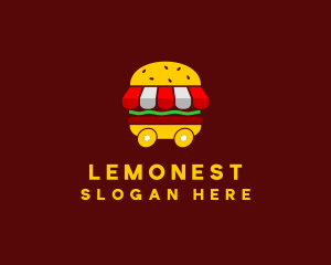 Burger Sandwich Food Stall  Logo