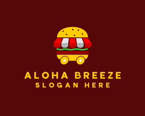 Burger Sandwich Food Stall  logo design