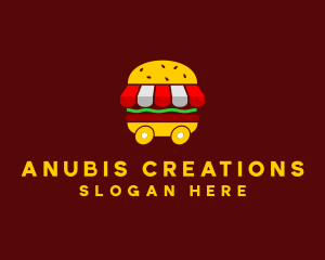 Burger Sandwich Food Stall  logo design