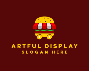 Burger Sandwich Food Stall  logo design