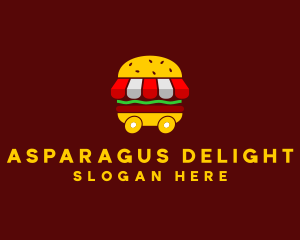 Burger Sandwich Food Stall  logo design