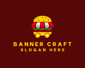 Burger Sandwich Food Stall  logo design