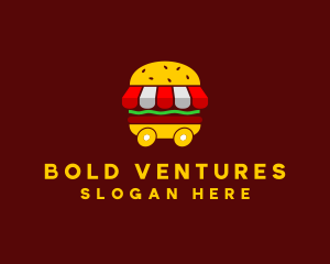 Burger Sandwich Food Stall  logo design