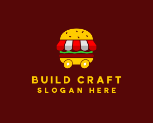 Burger Sandwich Food Stall  logo design