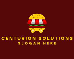 Burger Sandwich Food Stall  logo design