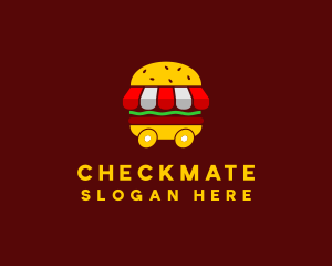 Burger Sandwich Food Stall  logo design