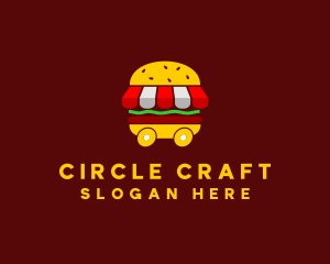 Burger Sandwich Food Stall  logo design