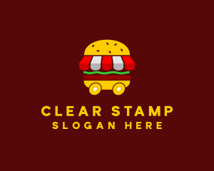 Burger Sandwich Food Stall  logo design