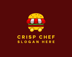 Burger Sandwich Food Stall  logo design