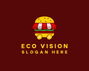 Burger Sandwich Food Stall  logo design