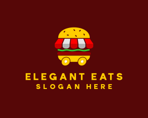 Burger Sandwich Food Stall  logo design