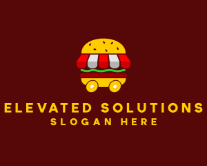 Burger Sandwich Food Stall  logo design