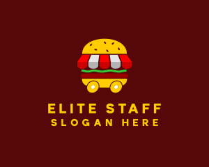 Burger Sandwich Food Stall  logo design