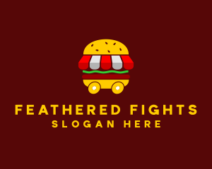 Burger Sandwich Food Stall  logo design