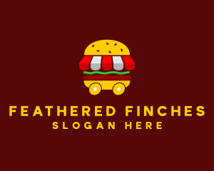 Burger Sandwich Food Stall  logo design