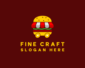 Burger Sandwich Food Stall  logo design