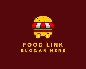 Burger Sandwich Food Stall  logo design