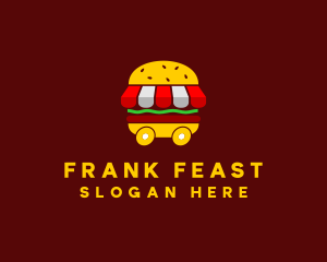 Burger Sandwich Food Stall  logo design