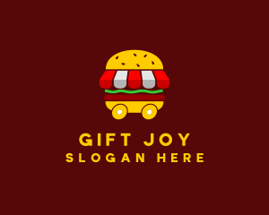 Burger Sandwich Food Stall  logo design