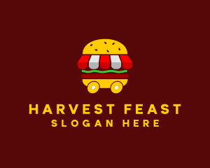 Burger Sandwich Food Stall  logo design