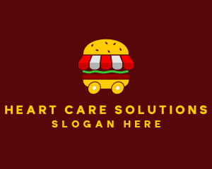 Burger Sandwich Food Stall  logo design